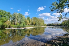 gravel island; Klátovské rameno; Trhová Hradská; 4/2025