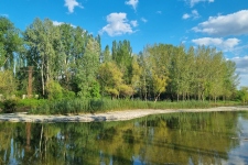 gravel island; Klátovské rameno; Trhová Hradská; 4/2025