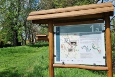 náučný chodník, informačná tab. č. 1 v lokalite Soľnoostrovský majer