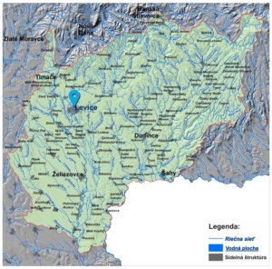 mapa správy povodia dolného Hrona a dolného Ipľa Levice