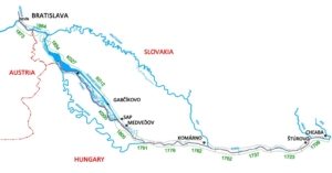 mapa povodia Dunaja