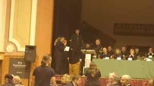 záber z oslavy Dňa baníkov, hutníkov, geológov a naftárov
