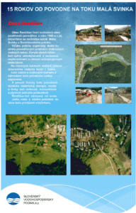 15 rokov od povodne na toku Malá Svinka