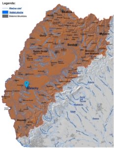 mapa správy povodia Moravy Malacky