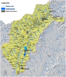 mapa správy povodia stredného Váhu II. Piešťany