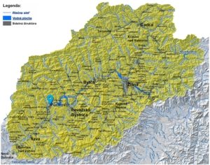 mapa správy povodia stredného Váhu I. Púchov