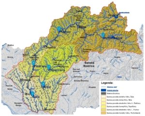 mapa odštepného závodu Piešťany