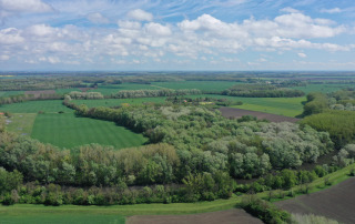 letecké zábery na lokalitu náučného chodníka v NPR KR