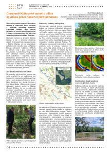 Klátovské rameno in the faculty magazine INFOrmácie