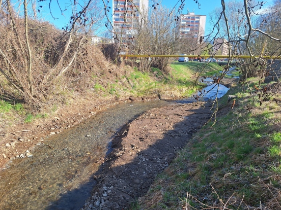 Ukážka revitalizácie Detvianskeho potoka.